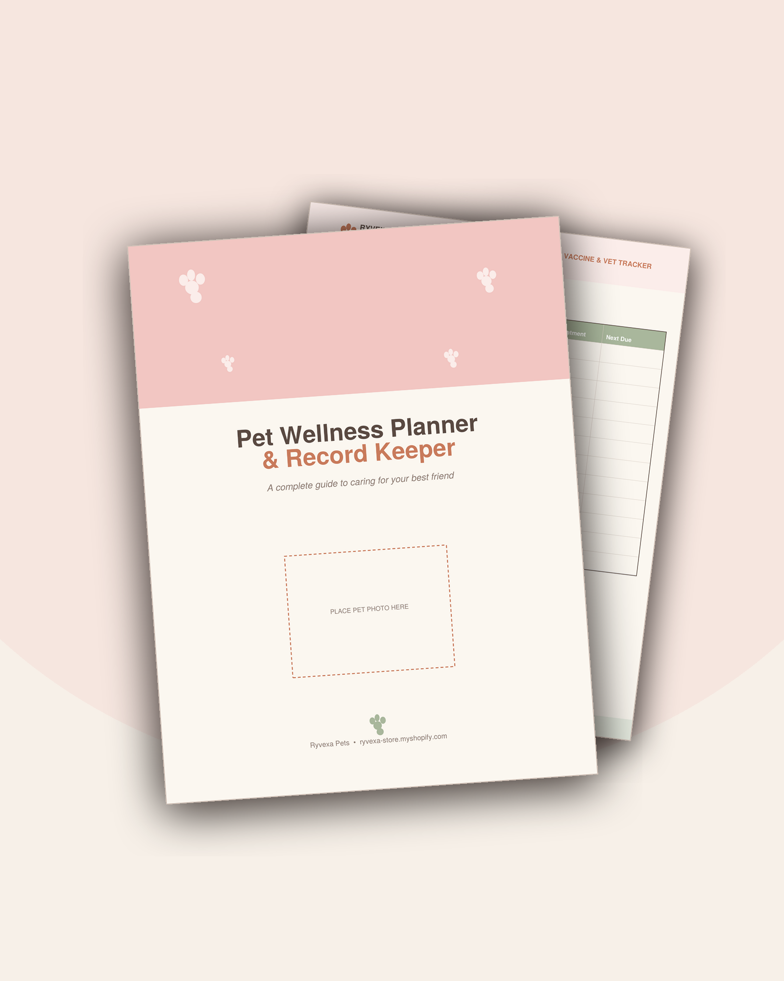 Pet Wellness Planner & Record Keeper (Printable Digital Download)